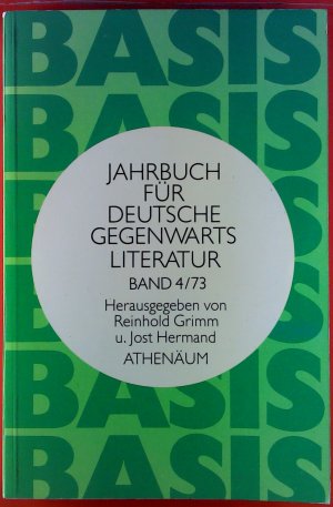 Jahrbuch für Deutsche Gegenwarts Literatur BAND 4/73