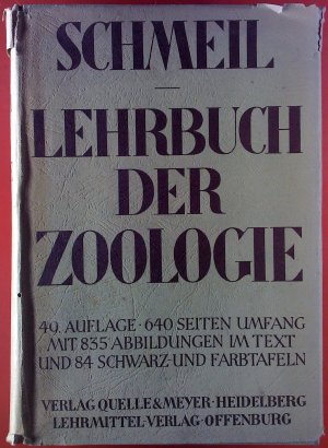 Lehrbuch der Zoologie. Unveränderter Abdruck der 49. Auflage