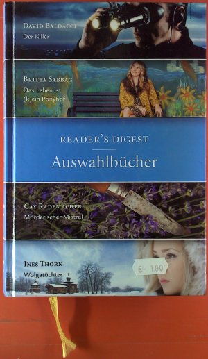 Der Killer, das Leben ist (k)ein Ponyhof, Mörderischer Mistral, Wolgatächter. Readers Digest Auswahlbücher.