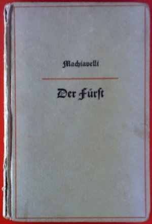 Der Furst Niccolo Machiavelli Buch Antiquarisch Kaufen A02pop5m01zzo