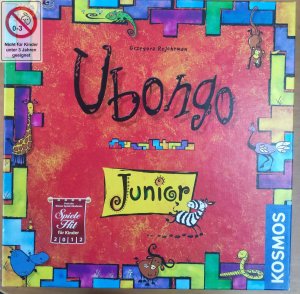 Kosmos 697396 Ubongo Junior, rasantes Kinderspiel ab 5 Jahren, Knobelspaß und Legespiel, für 1-4 Spieler