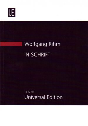 gebrauchtes Buch – Wolfgang Rihm – IN-SCHRIFT für Orchester