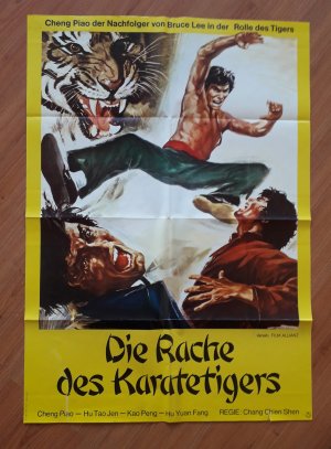 DIE RACHE DES KARATETIGERS - Original Kinoplakat / Filmposter - A1 - Gefaltet