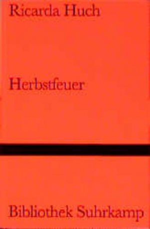 Herbstfeuer: Gedichte (Bibliothek Suhrkamp) Gedichte