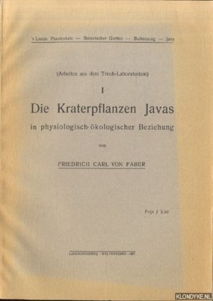 Die Kraterpflanzen Javas in physiologisch-ökologischer Beziehung