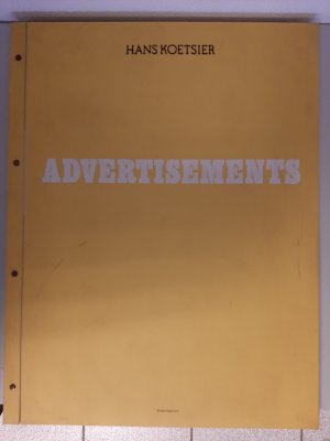 Advertisements. 1969-1981 *SIGNED*