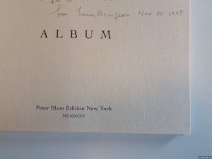 Louise Bourgeois: Album *SIGNED*