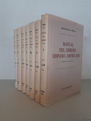 Manual del librero Hispano-Americano (7 volumes)