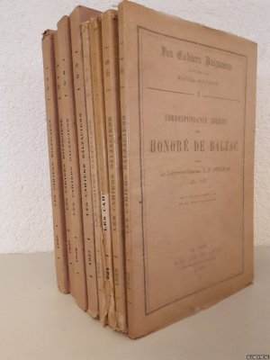 Les Cahiers Balzaciens (8 volumes)