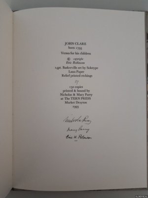 Verses for his children *SIGNED*