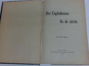 Der Capitalismus fin de siécle