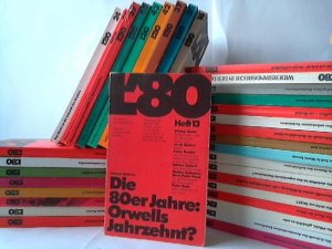 L'80. Demokratie und Sozialismus. Politische und literarische Beiträge. Heft 13-46 und 1 Zusatzheft (zusammen 35 Hefte/komplette Reihe)