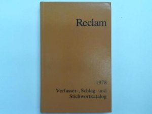 Verfasser-, Schlag- und Stichwortkatalog. Stand: September 1978