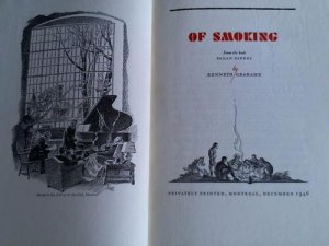 Of Smoking. From the Book Pagan Papers