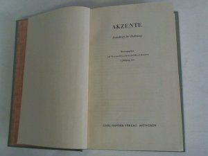 Akzente. Zeitschrift für Dichtung. 2. Jahrgang 1955