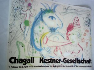 Chagall Kestner-Gesellschaft, 1. Februar bis 8. April 1985 - Plakat zur Ausstellung im Offsetdruck