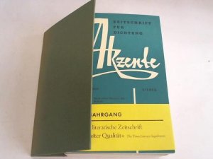 Akzente. Zeitschrift für Dichtung: Jahrgang 1958. Heft 1-6 komplett