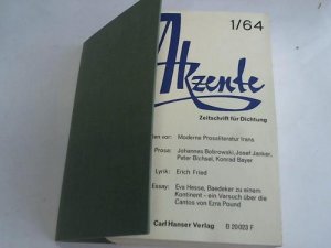 Akzente. Zeitschrift für Dichtung: Jahrgang 1964. Heft 1-6 komplett