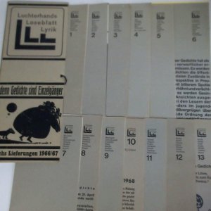 Luchterhands Loseblatt Lyrik - denn Gedichte sind Einzelgänger. Sechs Lieferungen 1966/67, komplett