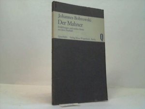 Der Mahner. Erzählungen und andere Prosa aus dem Nachlaß