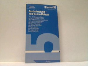 gebrauchtes Buch – Hoechst AG – Gentechnologie - mehr als eine Methode