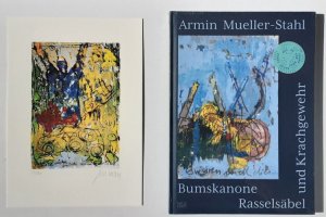 Das Schweigen der Waffen I - (Giclée-Print / 2020, numm. u. signiertes Ex. Nr. 24, Auflage: 180 / VORZUGSAUSGABE mit Buch: Bumskanone, Rasselsäbel und […]