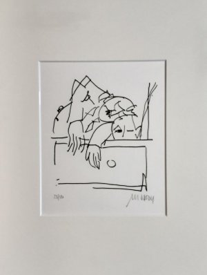 Vater und Sohn - (Lithographie / 2021, Ex. Nr. 23/180)