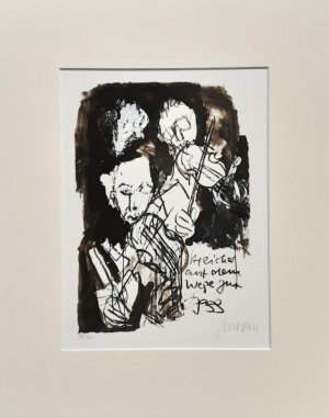 Streicher auf dem Weg zum Jazz. - (Giclée-Print / 2022, Ex. Nr. 58/180)