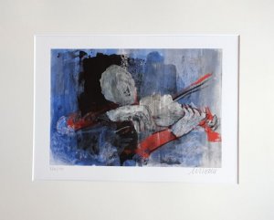 Selbst als Stehgeiger. - (Giclee-Print / numm. u. signiertes Ex. Nr. 126, Auflage: 180)