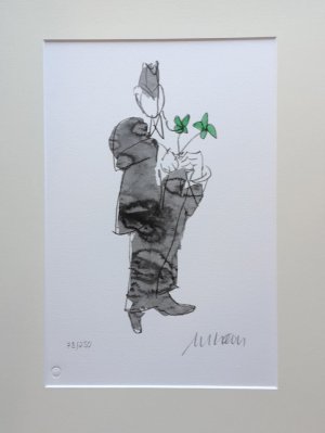 Alles Gute. - (Lithographie / 2013, Ex. Nr. 78/250, nummeriert u. signiert - Saft-Grün)