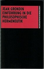 gebrauchtes Buch – Jean Grondin – Einführung in die philosophische Hermeneutik