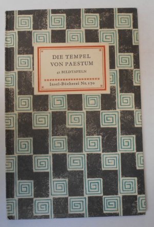 antiquarisches Buch – Die Tempel von Paestum - 41 Bildtafeln