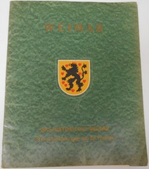 DAs HISTORISCHE WEIMAR 8 Tuschzeichnungen von Ew. Friedrich vollständig in orig. Mappe