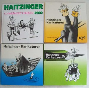 "Haitzinger Karikaturen" 1989 + 1991 + 1991 + 2002 aus der Boulevardzeitung TZ