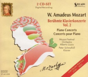 gebrauchter Tonträger – WOLFGANG AMADEUS MOZART – WOLFGANG AMADEUS MOZART BERÜHMTE KLAVIERKONZERTE 2