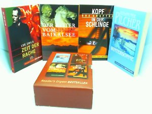 gebrauchtes Buch – Digest Readers – ReaderÂ´s Digest Bestseller. Vier Romane im Schuber: Rosamunde Pilcher: "Wintersonne", Lee Child: "Zeit der Rache", Bernard Clavel: "Der Reiter vom Baikalsee" , Sue Grafton: "Kopf in der Schlinge".