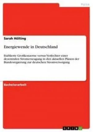 Energiewende in Deutschland / Etablierte Großkonzerne versus Verfechter einer dezentralen Stromerzeugung in den aktuellen Plänen der Bundesregierung zur deutschen Stromversorgung / Sarah Hölting