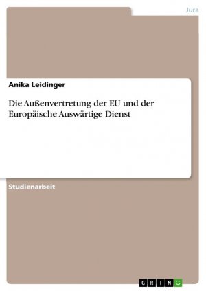 Die Außenvertretung der EU und der Europäische Auswärtige Dienst / Anika Leidinger / Taschenbuch / Paperback / 36 S. / Deutsch / 2010 / GRIN Verlag / EAN 9783640713400