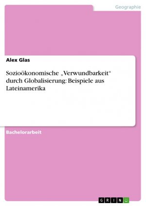 Sozioökonomische ¿Verwundbarkeit¿ durch Globalisierung: Beispiele aus Lateinamerika / Alex Glas / Taschenbuch / Paperback / 52 S. / Deutsch / 2009 / GRIN Verlag / EAN 9783640283828