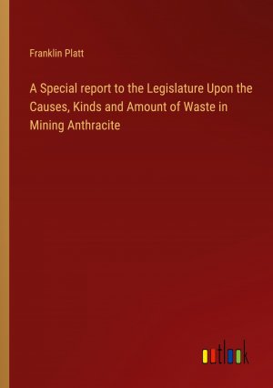 A Special report to the Legislature Upon the Causes, Kinds and Amount of Waste in Mining Anthracite / Franklin Platt / Taschenbuch / Paperback / Englisch / 2024 / Outlook Verlag / EAN 9783385451520