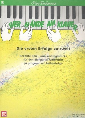 4 Hände am Klavier Band 5 Die ersten Erfolge zu zweit / Hans Bodenmann / Buch / Melodie-Edition / EAN 9783309008649