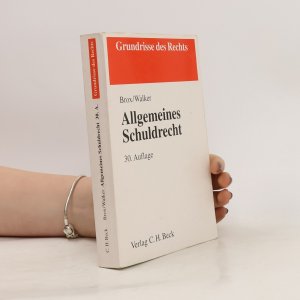 gebrauchtes Buch – Hans Brox – Allgemeines Schuldrecht