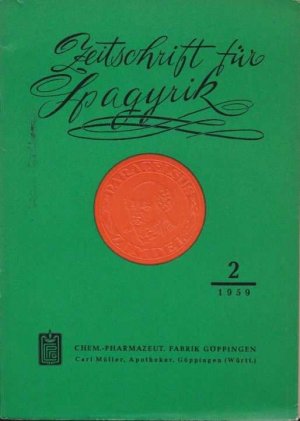 Zeitschrift für Spagyrik. 1959-2, 1960-3, 1960-4