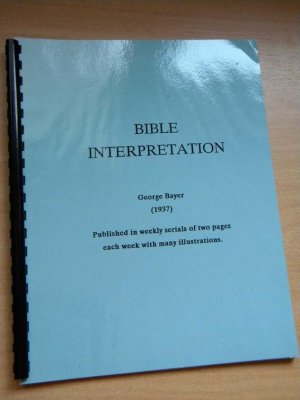 gebrauchtes Buch – George Bayer – Bible Interpretation