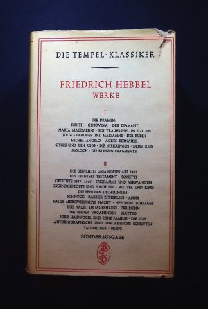 antiquarisches Buch – Hebbel, Friedrich – Friedrich Hebbel Werke Band 2 Dramen II, Fragmente