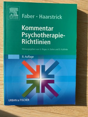 Bildtext: Kommentar, Psychotherapie, Richtlinien, achte Auflage von Faber und Haarstrick