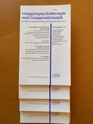 Bildtext: Gruppenpsychotherapie und Gruppendynamik 1-4/2002 von Berghaus u.a.