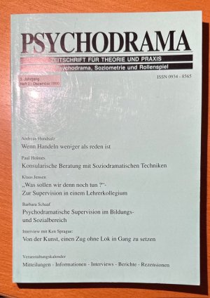 Bildtext: Psychodrama: Soziodrama, Supervision - Heft 2/90 von Klein, Ulf