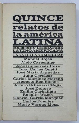 Quince relatos de la America Latina, Manuel Rojas, Alejo Carpentier