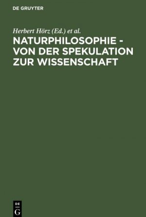 neues Buch – Herbert Hörz – Naturphilosophie - von der Spekulation zur Wissenschaft